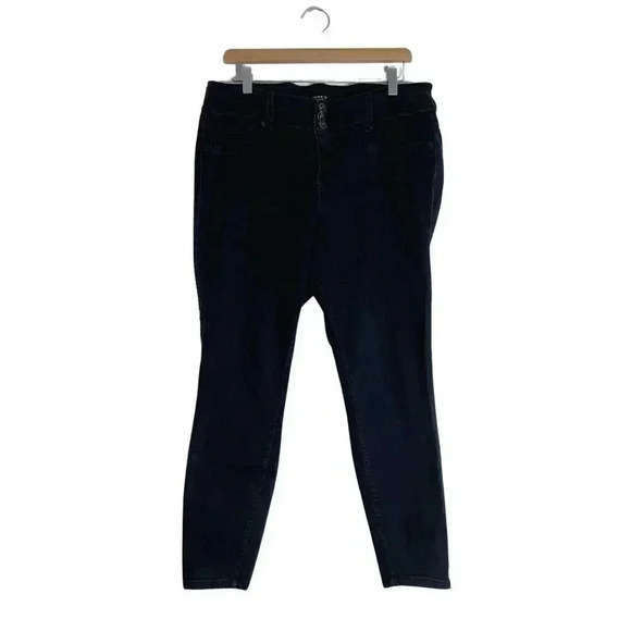 Torrid Black Skinny Jeans Mid Rise Plus Sized Women's Size 18R - Picture 1 of 7
